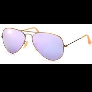 Ray-ban Aviators- 3025 Lilac Purple Mirrored